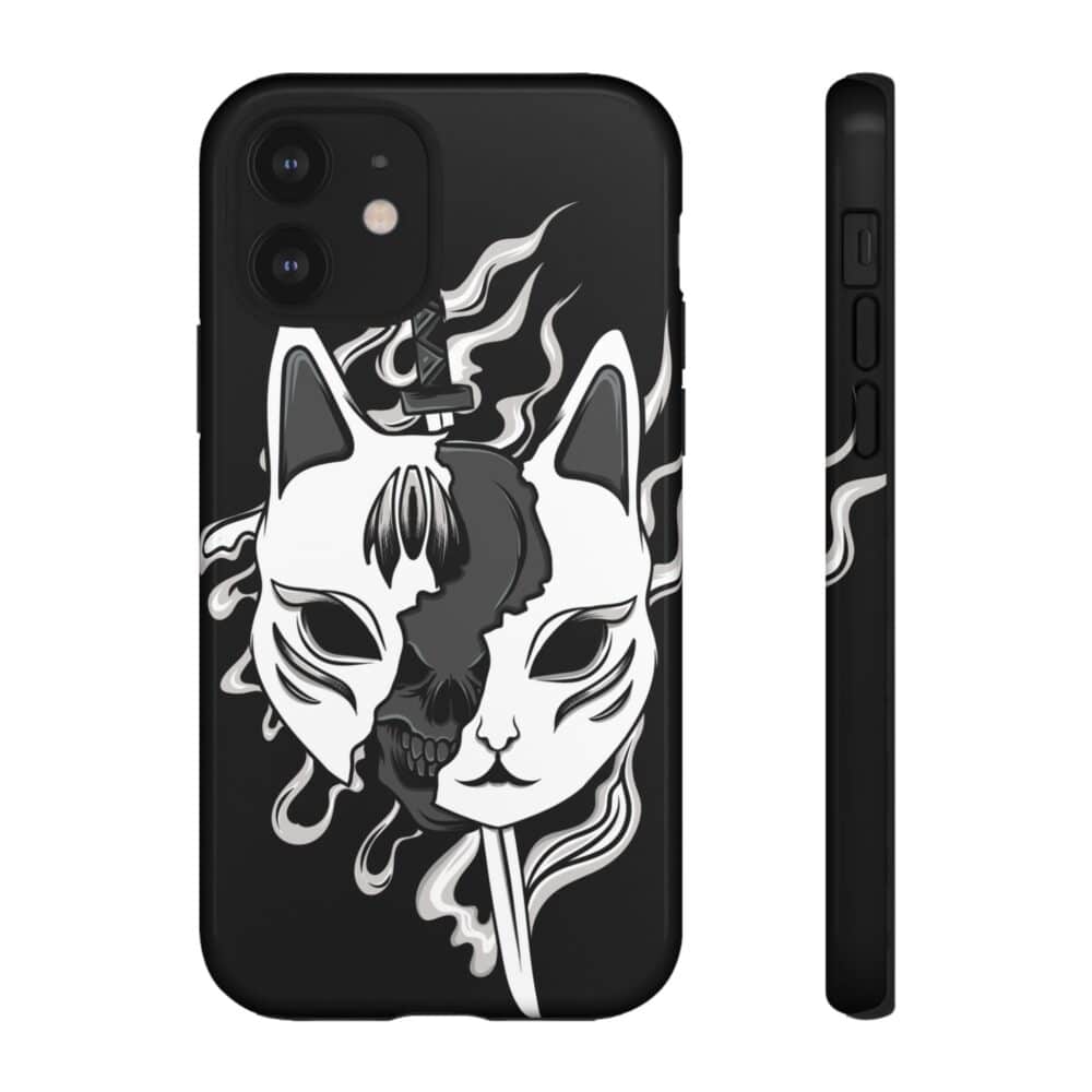 Gothic Cat Phone Case - Tough Cases for Cat Lovers and Dark Aesthetic Enthusiasts