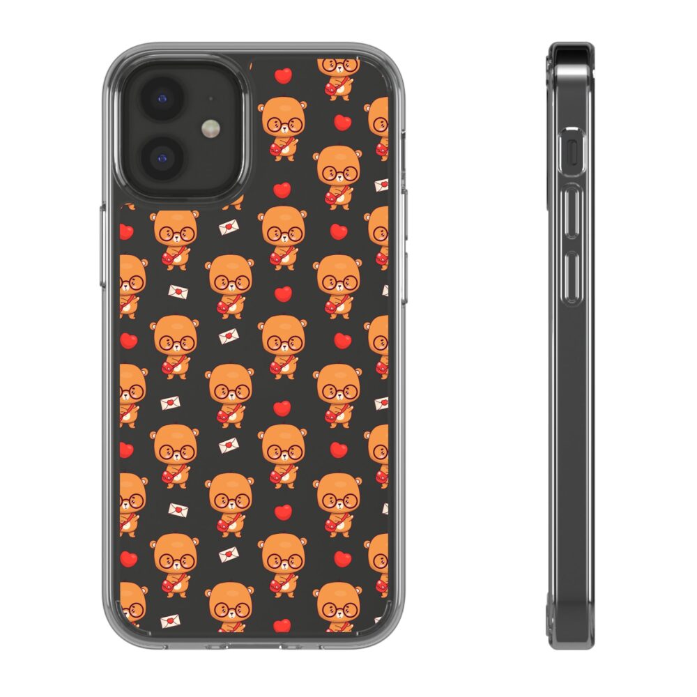Cute Cartoon Character Clear Phone Case for iphone 11,12,13,14,15 and more