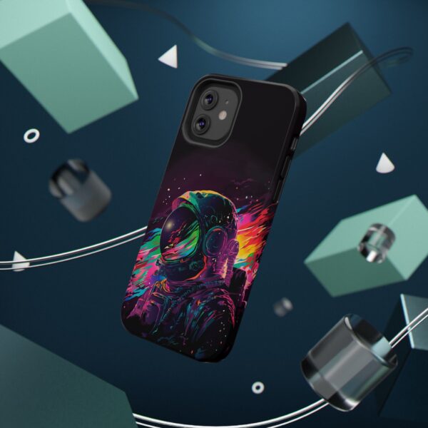 Vibrant Astronaut Phone Case - Cosmic Art, Space Lover Gift, Impact-Resistant, Unique Design, Phone Accessories