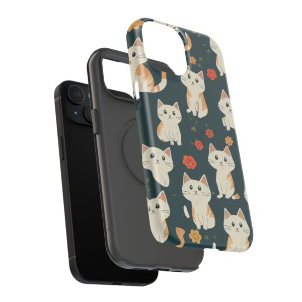 Cute Cat Pattern Phone Cases, Durable Kitty Phone Cover, Pet Lover Gift, Impact-Resistant Case, Cute Cat Accessories
