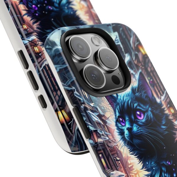 Mystical Cat Tough Phone Case - Protective & Stylish for Pet Lovers