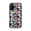 Colorful Cat Pattern Magnetic Clear Impact Cases, Cute Phone Cover, Gift for Cat Lovers, Fun Tech Accessories, Customizable Design