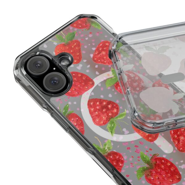Strawberry Magnetic Phone Case | Clear Impact Cases, Cute Phone Accessories, Gift for Her, Trendy Tech, Summer Vibes, Stylish Protection