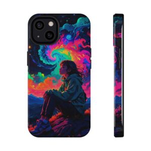 Vibrant Galaxy Phone Case, Impact-Resistant Case for Teenagers, Colorful Art Phone Cover for Gifts, Cute Phone Accessories, Unique Design