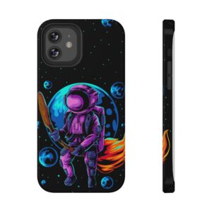 Colorful Astronaut Phone Case - Impact Resistant Protective Cover, Space Lovers Gift, Unique Phone Accessories, Cosmic Vibes, Galaxy Art