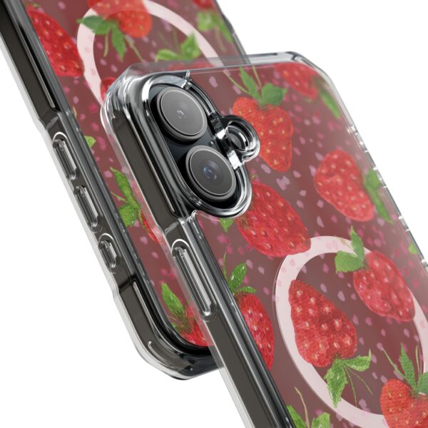 Strawberry Magnetic Phone Case | Clear Impact Cases, Cute Phone Accessories, Gift for Her, Trendy Tech, Summer Vibes, Stylish Protection