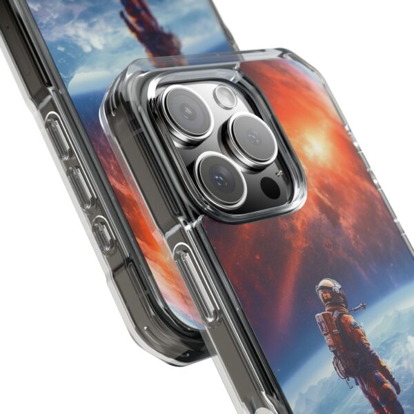 Cosmic Astronaut Phone Case - Protective Clear Case, Gift for Space Lovers, Galaxy Protective Cover, Adventure Phone Accessory