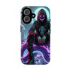 Tough Cases Phone Case - Edgy Urban Gothic Design with Snake and Neon Glow