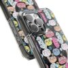 Colorful Cat Pattern Magnetic Clear Impact Cases, Cute Phone Cover, Gift for Cat Lovers, Fun Tech Accessories, Customizable Design
