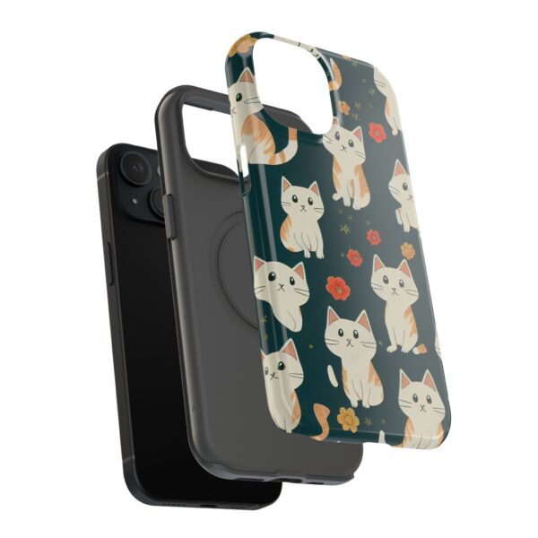 Cute Cat Pattern Phone Cases, Durable Kitty Phone Cover, Pet Lover Gift, Impact-Resistant Case, Cute Cat Accessories