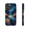 Moonlit Cat Phone Case - Nighttime Serenity for Cat Lovers