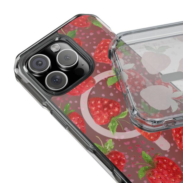 Strawberry Magnetic Phone Case | Clear Impact Cases, Cute Phone Accessories, Gift for Her, Trendy Tech, Summer Vibes, Stylish Protection