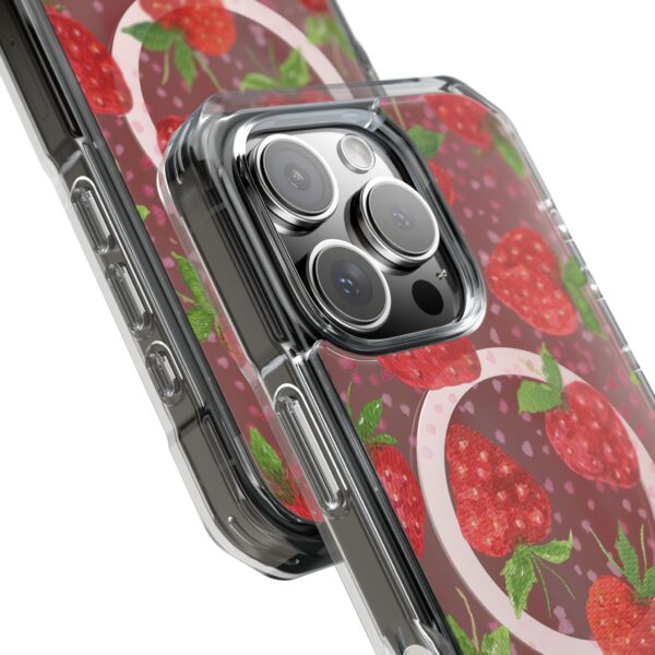 Strawberry Magnetic Phone Case | Clear Impact Cases, Cute Phone Accessories, Gift for Her, Trendy Tech, Summer Vibes, Stylish Protection