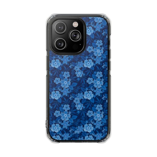 Magnetic Clear Phone Cases, Floral Design, Chic Phone Cover, Gift for Her, Tech Accessories, Flower Patterned Case