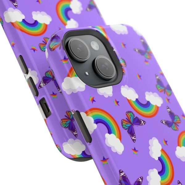 Colorful Butterfly & Rainbow Phone Case, Durable Shockproof Case, Cute Phone Cover for Kids and Teens, Gift for Birthdays, Colorful Designs