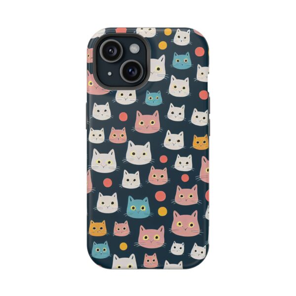 Cute Cat Print Phone Case, Impact-Resistant iPhone Cover for Cat Lovers, Pet Themed Gift, Birthday, Everyday Use, Fun Accessories
