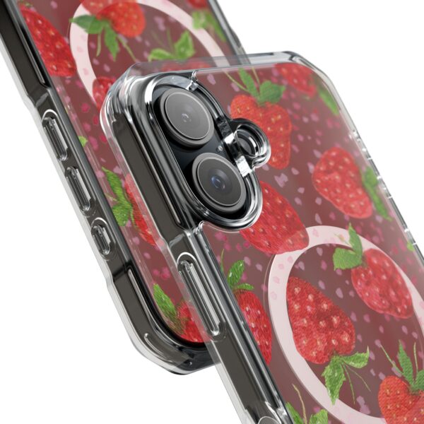 Strawberry Magnetic Phone Case | Clear Impact Cases, Cute Phone Accessories, Gift for Her, Trendy Tech, Summer Vibes, Stylish Protection