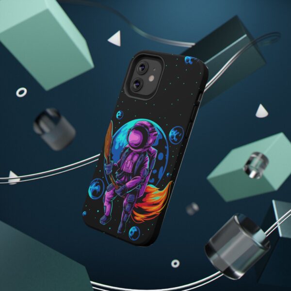 Colorful Astronaut Phone Case - Impact Resistant Protective Cover, Space Lovers Gift, Unique Phone Accessories, Cosmic Vibes, Galaxy Art