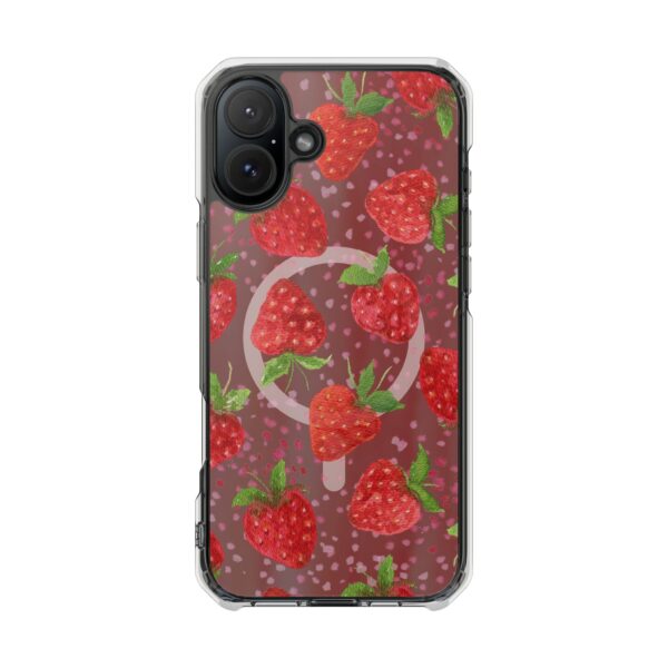 Strawberry Magnetic Phone Case | Clear Impact Cases, Cute Phone Accessories, Gift for Her, Trendy Tech, Summer Vibes, Stylish Protection