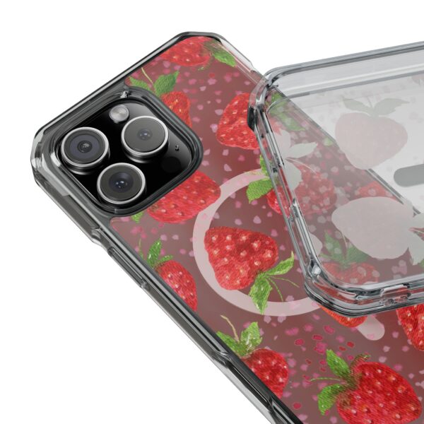 Strawberry Magnetic Phone Case | Clear Impact Cases, Cute Phone Accessories, Gift for Her, Trendy Tech, Summer Vibes, Stylish Protection
