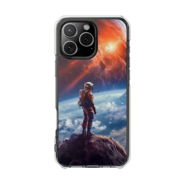 Cosmic Astronaut Phone Case - Protective Clear Case, Gift for Space Lovers, Galaxy Protective Cover, Adventure Phone Accessory