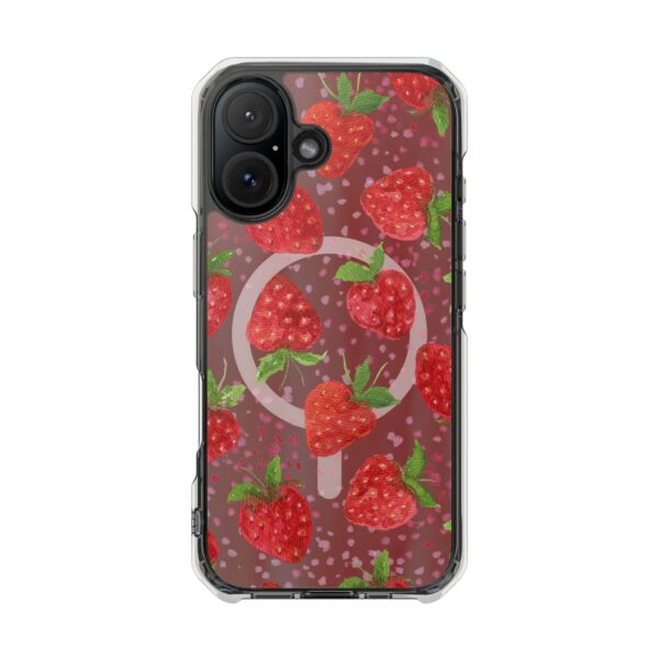 Strawberry Magnetic Phone Case | Clear Impact Cases, Cute Phone Accessories, Gift for Her, Trendy Tech, Summer Vibes, Stylish Protection
