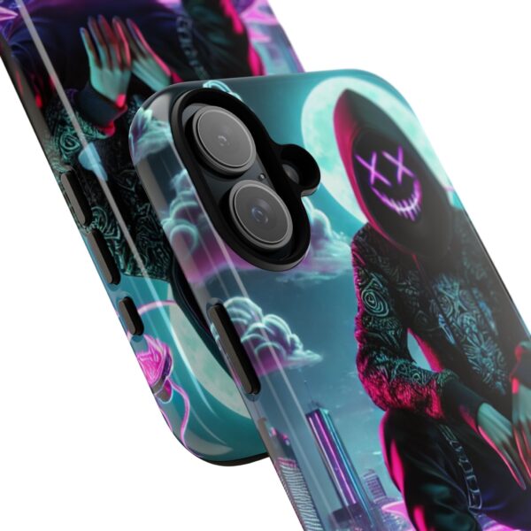 Tough Cases Phone Case - Edgy Urban Gothic Design with Snake and Neon Glow