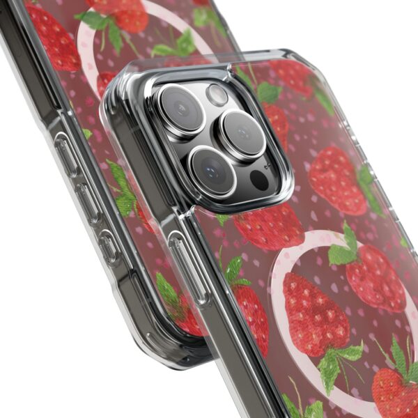 Strawberry Magnetic Phone Case | Clear Impact Cases, Cute Phone Accessories, Gift for Her, Trendy Tech, Summer Vibes, Stylish Protection