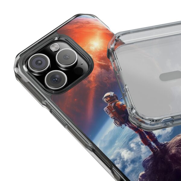 Cosmic Astronaut Phone Case - Protective Clear Case, Gift for Space Lovers, Galaxy Protective Cover, Adventure Phone Accessory