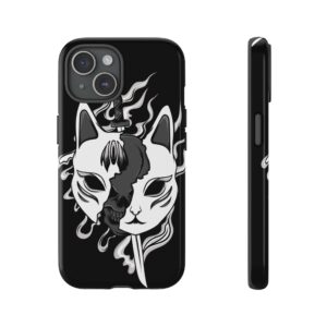Gothic Cat Phone Case - Tough Cases for Cat Lovers and Dark Aesthetic Enthusiasts