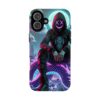 Tough Cases Phone Case - Edgy Urban Gothic Design with Snake and Neon Glow