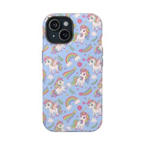 Unicorn Pattern Phone Case - Cute, Durable, Colorful Cover for Kids, Teens, Gifts, Birthdays, Rainbow Design