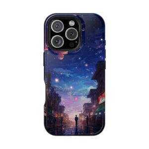 Night Sky Impact-Resistant Phone Case - Cosmic Street Design