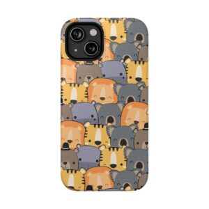 Cute Animal Impact-Resistant Phone Case, Children's Gift, Trendy Phone Cover, Eco-Friendly Case, Animal Lovers' Accessory