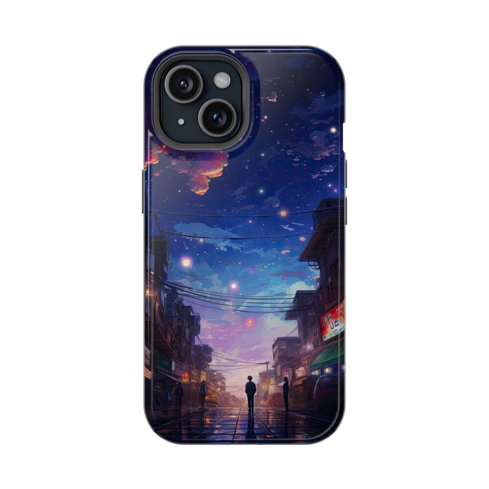 Night Sky Impact-Resistant Phone Case - Cosmic Street Design